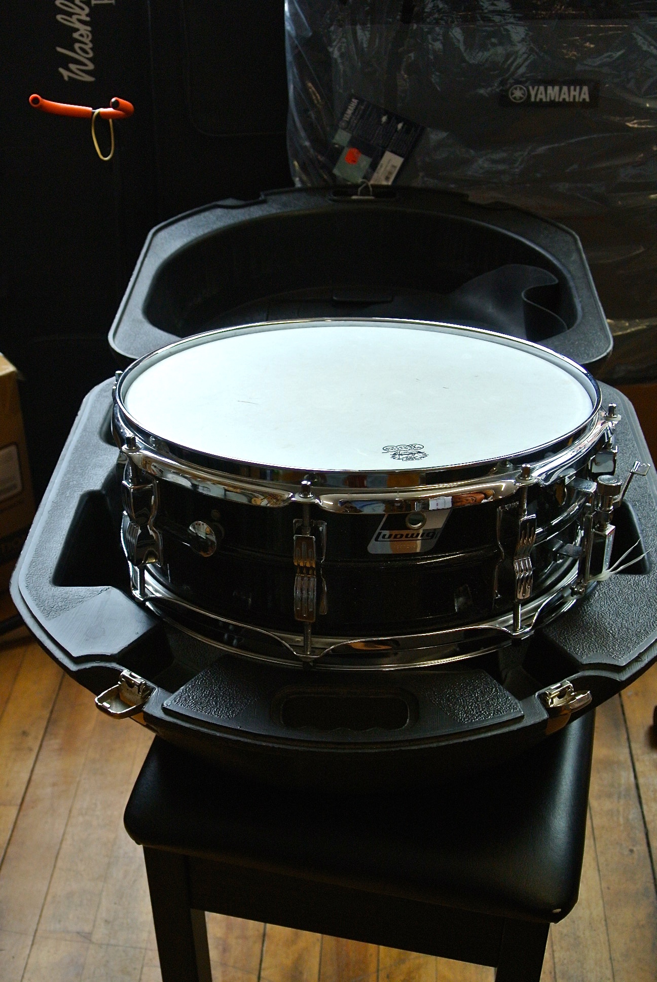 Used Ludwig Black Galaxay Snare Drum